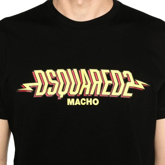 Dsquared2 Macho Logo Cool Fit Schwarzes T-shirt - Image 4