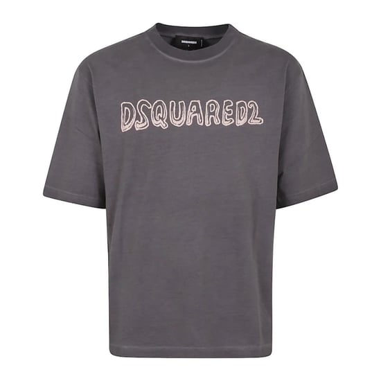 Dsquared2 Best Fade Loose Fit Cartoon Logo T-shirt Anthrazitgrau - Image 1