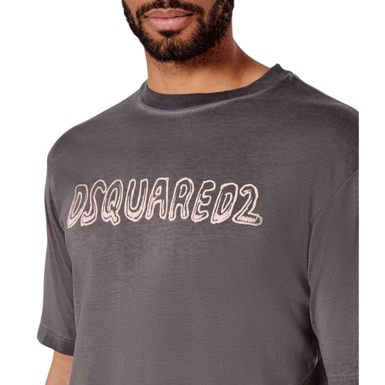 Dsquared2 Best Fade Loose Fit Cartoon Logo T-shirt Anthrazitgrau - Image 6