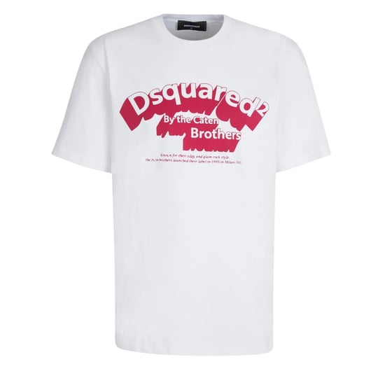 Dsquared2 T-shirt Mit Beflocktem Logo, Weiß - Image 1