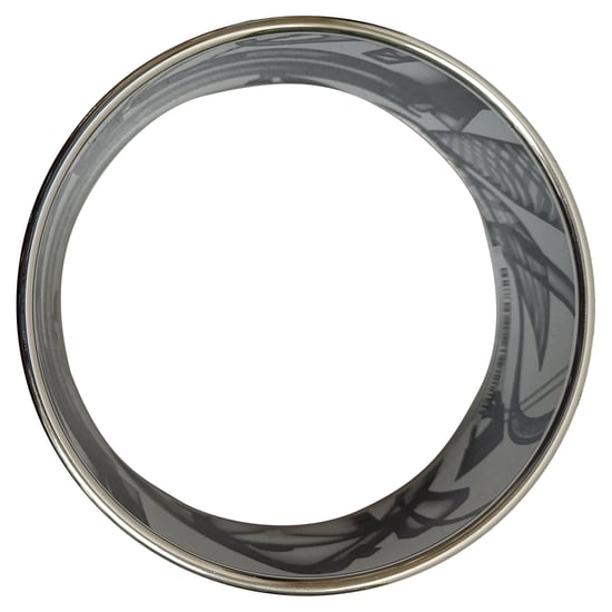 Hermès Bitte, Check-In Armreif aus schwarzem Metall - Image 4