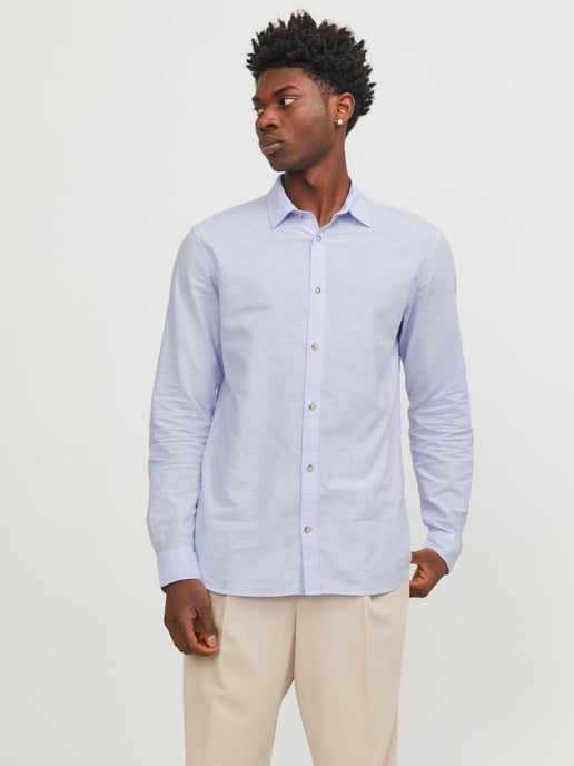 Jack & Jones Linnen Shirt   Blau - Image 2