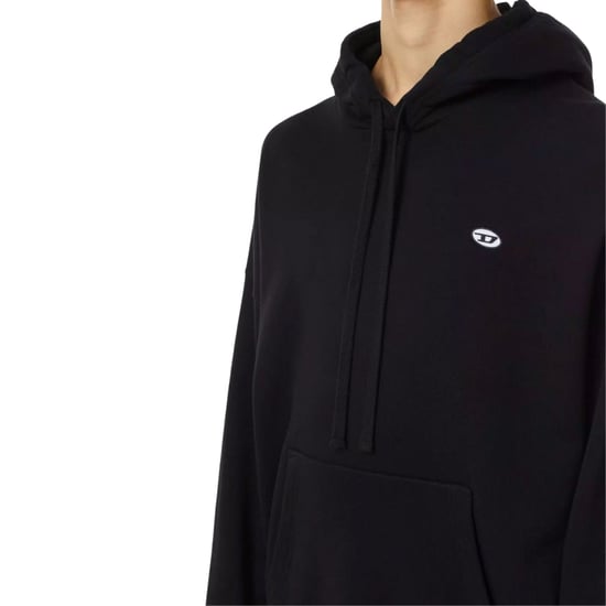 Diesel Hoodie Mit Kleinem Logo, Schwarz - Image 3