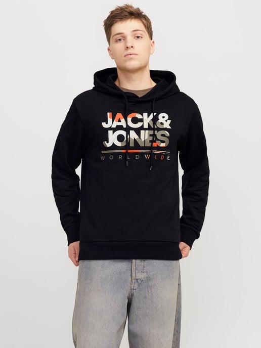 Jack & Jones Luke Sweat Hood  Schwarz - Image 2