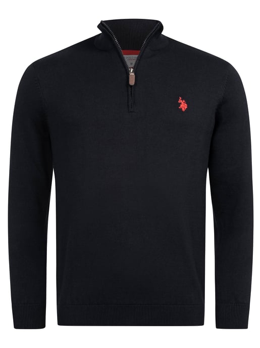 U.S. POLO ASSN. Herren Half-Zip Strickpullover USKnooxx aus Baumwollmix - Image 1