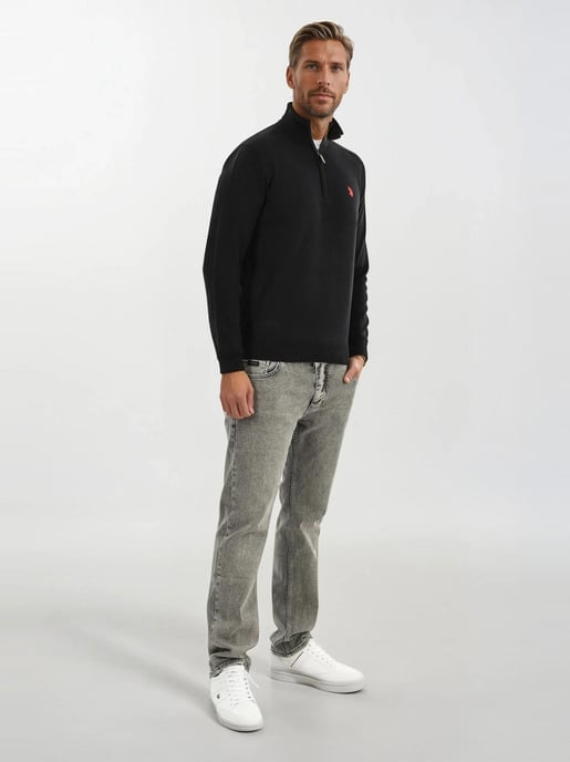 U.S. POLO ASSN. Herren Half-Zip Strickpullover USKnooxx aus Baumwollmix - Image 4
