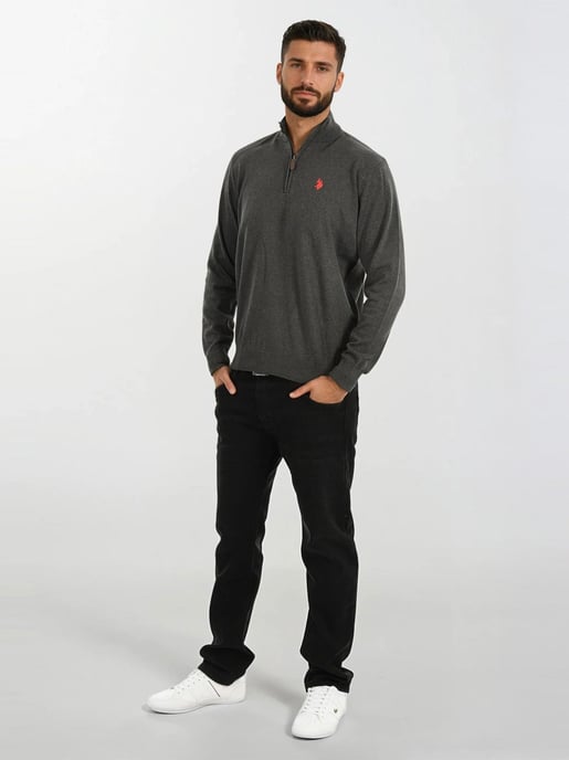 U.S. POLO ASSN. Herren Half-Zip Strickpullover USKnooxx aus Baumwollmix - Image 4