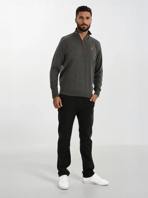 U.S. POLO ASSN. Herren Half-Zip Strickpullover USKnooxx aus Baumwollmix - Image 5