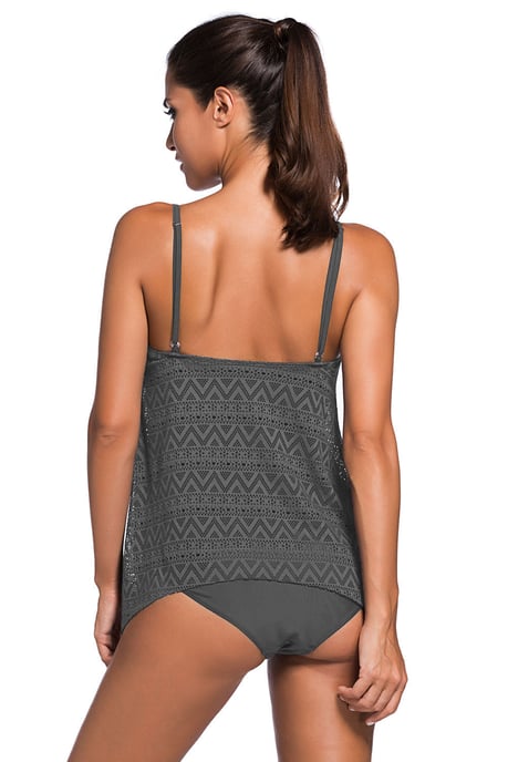Spitzen-Tankini-Badeanzug-Set - Image 5