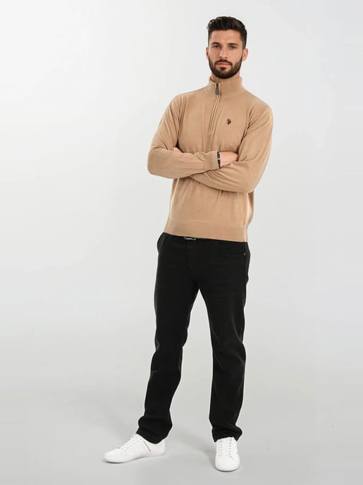 U.S. POLO ASSN. Herren Half-Zip Strickpullover USKnooxx aus Baumwollmix - Image 4