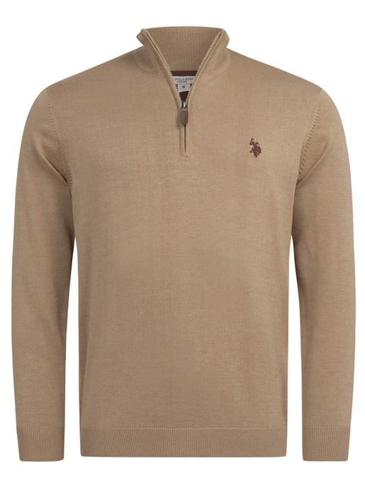 U.S. POLO ASSN. Herren Half-Zip Strickpullover USKnooxx aus Baumwollmix - Image 1