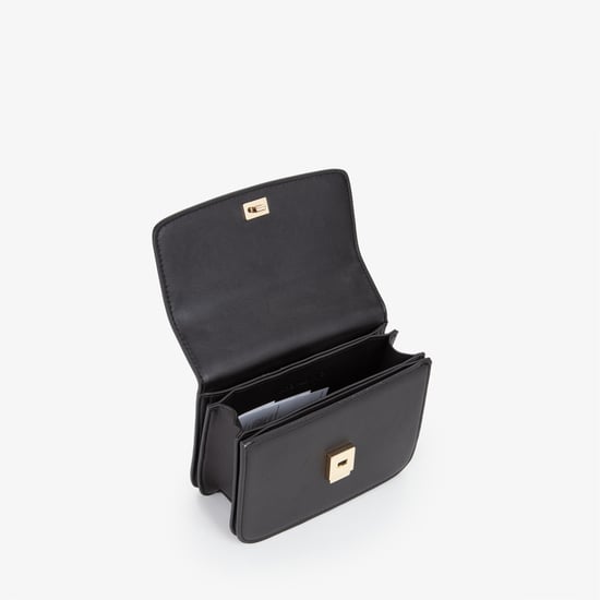 Mario Valentino Schwarze Polyethylen Damenhandtasche - Image 4