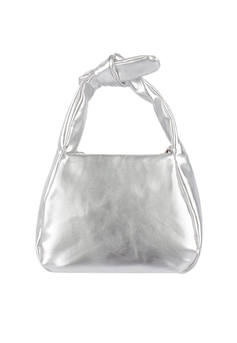 Mymo Metallic-Tasche Damen Silber - Image 1