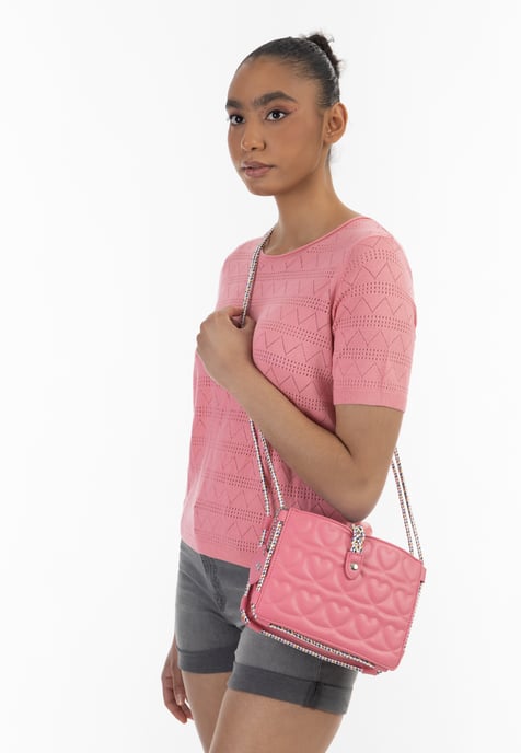 Mymo Umhängetasche Damen Rosa - Image 3