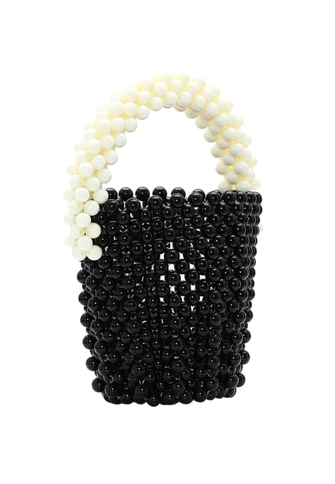Mymo Handtasche Damen schwarz-wollweiß - Image 2