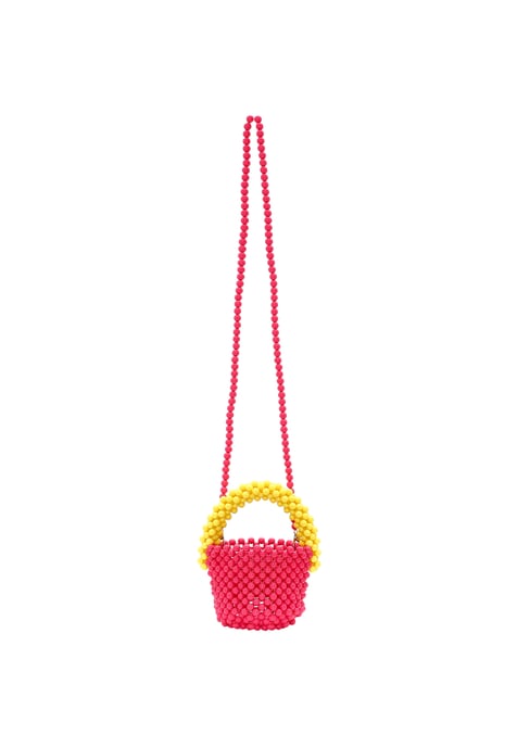Mymo Handtasche Damen Pink Gelb Mehrfarbig - Image 2