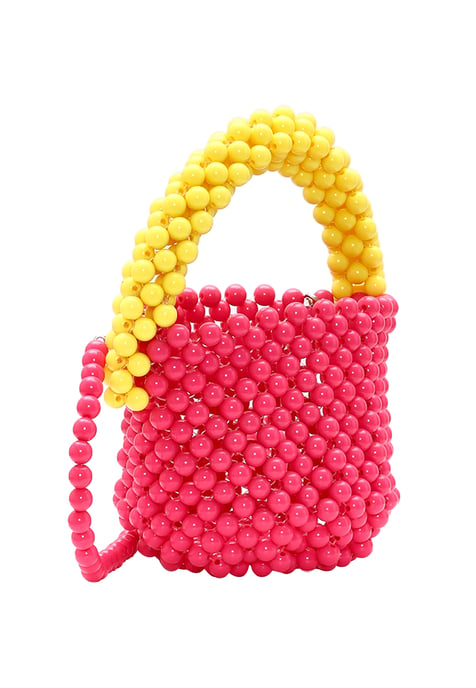 Mymo Handtasche Damen Pink Gelb Mehrfarbig - Image 3