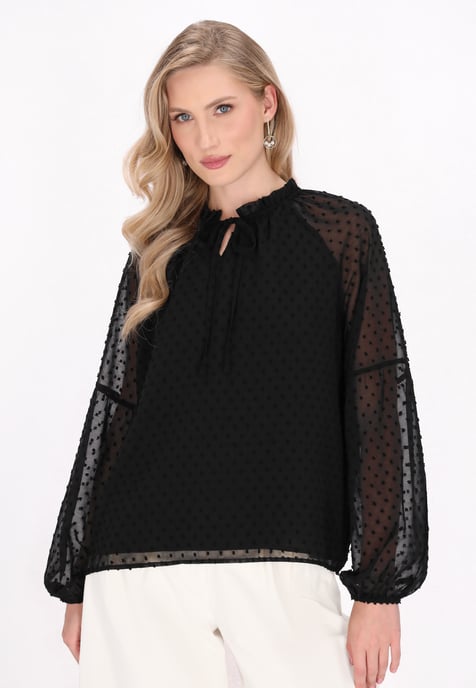 Dreimaster Bluse Frauen Schwarz - Image 3