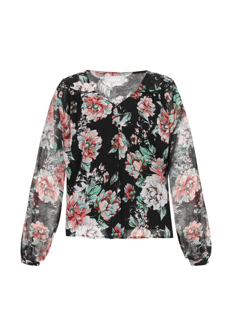 usha Bluse Frauen schwarz mehrfarbig - Image 1