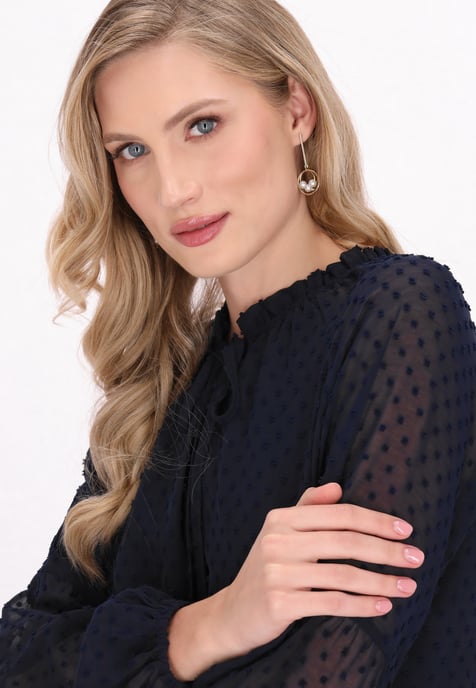 Dreimaster Bluse Frauen Marine - Image 5