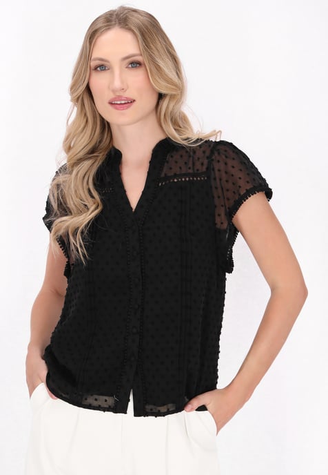 Dreimaster Bluse Frauen Schwarz - Image 3