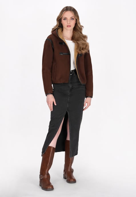 Dreimaster Jacke Frauen Schokolade schwarz - Image 2