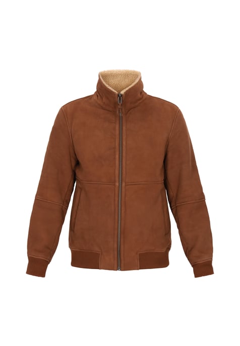 Dreimaster Jacke Männer Cognac - Image 1