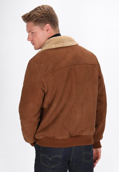 Dreimaster Jacke Männer Cognac - Image 4
