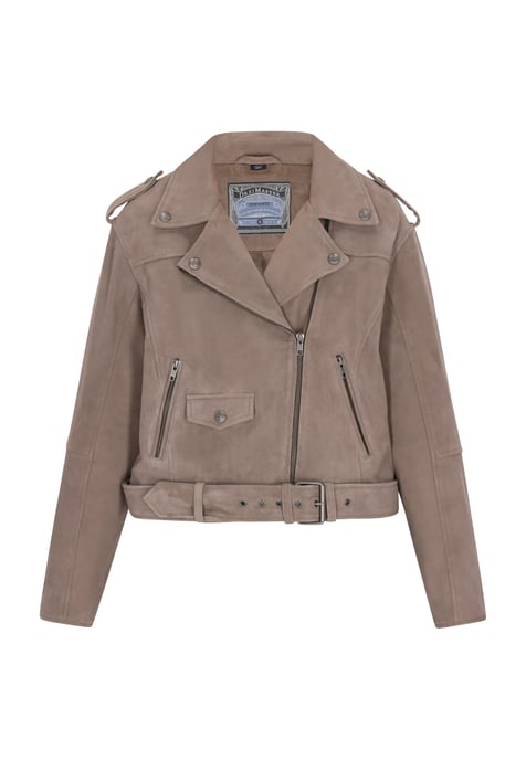 Dreimaster Jacke Frauen taupe grau - Image 1