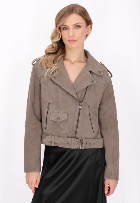 Dreimaster Jacke Frauen taupe grau - Image 3