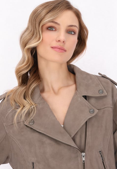 Dreimaster Jacke Frauen taupe grau - Image 5