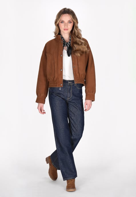 Dreimaster Jacke Frauen Cognac - Image 2