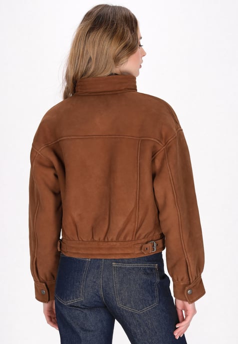 Dreimaster Jacke Frauen Cognac - Image 4