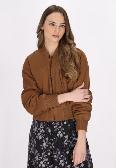 Dreimaster Jacke Frauen Cognac - Image 3