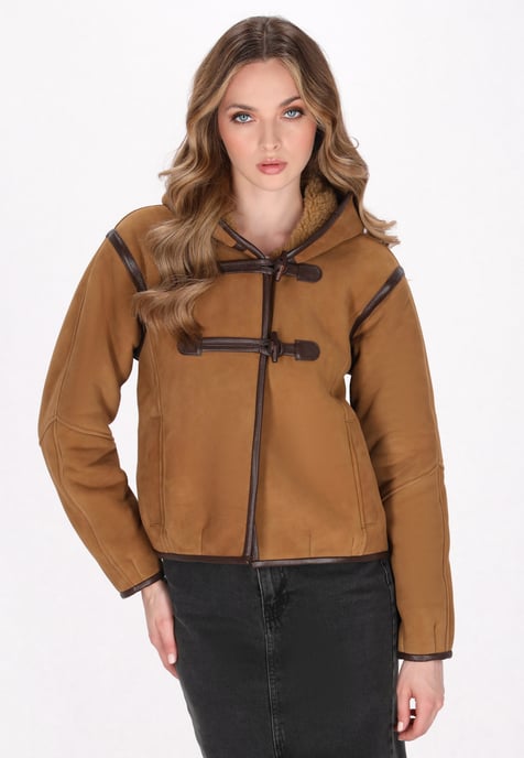 Dreimaster Jacke Frauen Cognacbraun - Image 3