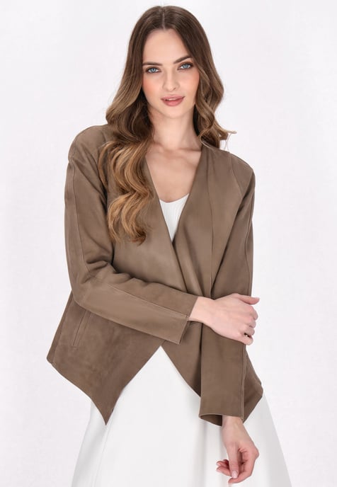 Dreimaster Jacke Frauen dunkler Stein - Image 3