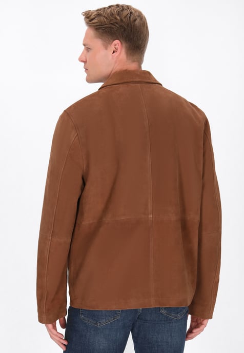 Dreimaster Jacke Männer Cognac - Image 4