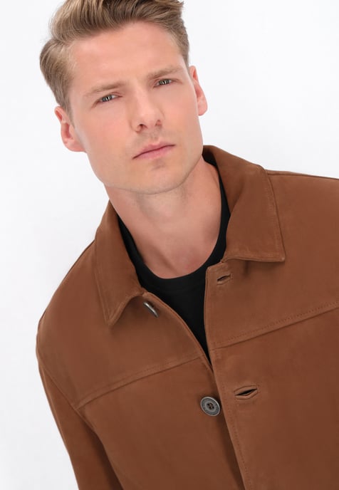 Dreimaster Jacke Männer Cognac - Image 5