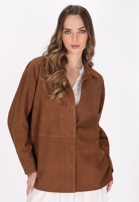 Dreimaster Jacke Frauen Cognac - Image 3