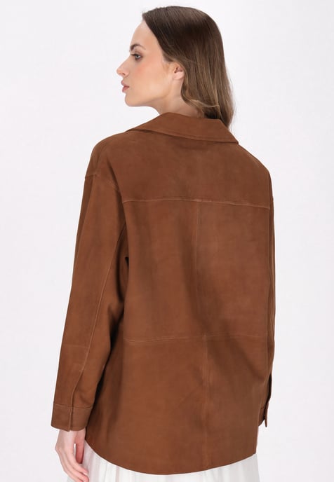 Dreimaster Jacke Frauen Cognac - Image 4