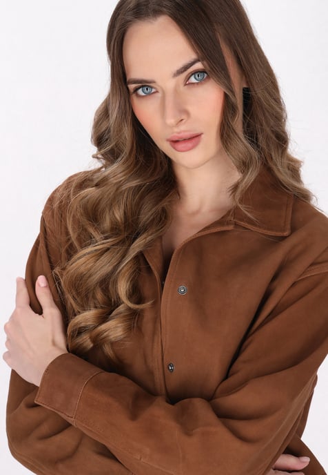 Dreimaster Jacke Frauen Cognac - Image 5