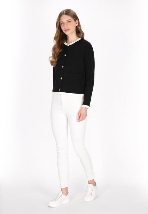 Dreimaster Strickjacke Frauen Schwarz - Image 2