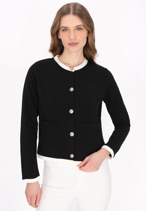 Dreimaster Strickjacke Frauen Schwarz - Image 3