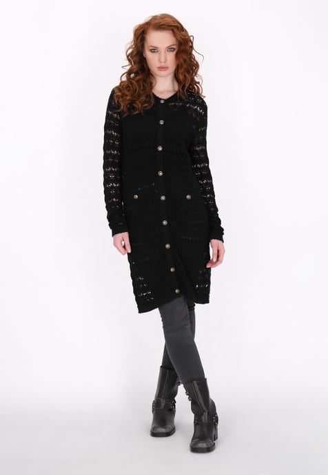 Dreimaster Strickjacke Frauen Schwarz - Image 2