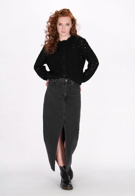 Dreimaster Strickjacke Frauen Schwarz - Image 2