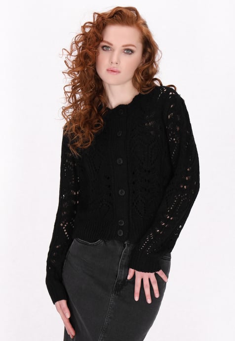 Dreimaster Strickjacke Frauen Schwarz - Image 3