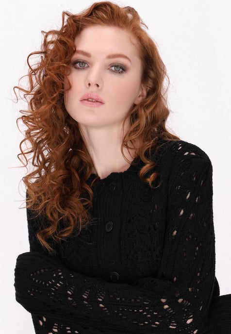 Dreimaster Strickjacke Frauen Schwarz - Image 5