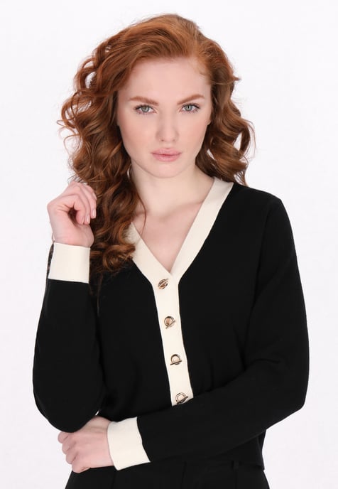 Dreimaster Strickjacke Frauen Schwarz - Image 3