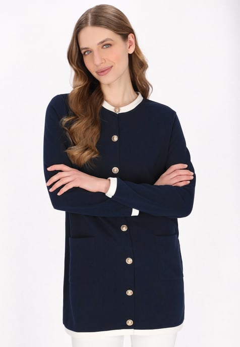 Dreimaster Strickjacke Frauen Marine - Image 3