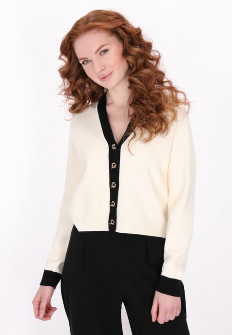Dreimaster Strickjacke Frauen cremefarben - Image 3